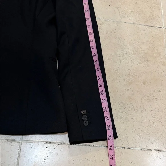 Frame Denim Women's Classic Black Suit Jacket - Picture 5 of 6